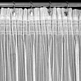 Firana biała z tkaniny w prążki przeplatane błyszczącą nicią 300x270 cm taśma NOELIA Eurofirany