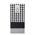 Komplet ściereczek kuchennych  3szt 50x75 cm bawełniany kolor biały,czarny 200 g/m2 LUCY Eurofirany
