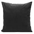 Poszewka na poduszkę 45x45 cm welwetowa z drobnym strukturalnym wzorem czarna MILO Eurofirany