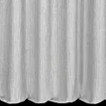 Zasłona szyta na taśmie fala jasnoszaro popielata z tkaniny o wyraźnym splocie z efektem melanżu