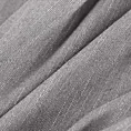 Zasłona szyta na taśmie fala szara z tkaniny o naturalnym splocie z efektem melanżu