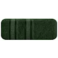 Ręcznik kąpielowy 50x90 cm bambusowy kolor butelkowozielony zdobiony bordiurą w pasy 500 g/m2 MILA Eurofirany