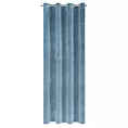 Zasłona niebieska z ekskluzywnego matowego welwetu 140x250 cm przelotka RIA Diva Line Eurofirany