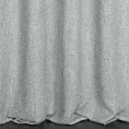 Zasłona szyta na taśmie fala szara z tkaniny typu bukla z efektem melanżu