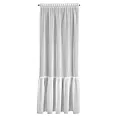 Firana biała z etaminy z jedną falbaną 140x250 cm taśma LENA 1 Eurofirany
