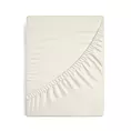 Prześcieradło gładkie z gumką 220x200 cm z satyny bawełnianej kolor kremowy 125 g/m2 NOVA 3 Eurofirany
