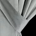 Zasłona jasnoszara z tkaniny welwetowej, troczek w zestwie 140x300 cm taśma v ANTARA Eurofirany