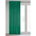 Zasłona ciemnozielona zaciemniająca 140x300 cm taśma imitująca flex MILAN Eurofirany