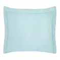 Poszewka na poduszkę 70x80 cm bawełniana z satynowym połyskiem i ozdobną kantą błękitna NOVA COLOUR Eurofirany