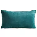 Poduszka 30 x 50 cm welwetowa ciemnoturkusowa z kontrastującą lamówką GAJA 3 Eurofirany