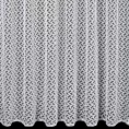 Firana szyta na taśmie 5 cm biała z tkaniny szenilowej o strukturze siatki, z błyszczącą nicią