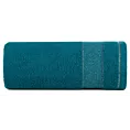 Ręcznik kąpielowy 70x140 cm bawełniany kolor ciemnoturkusowy z ozdobną bordiurą 500 g/m2 NESSY Eurofirany