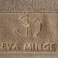 Ręcznik kąpielowy 50X90 cm bawełniany kolor beżowy z haftowanym logiem Eva Minge 550 g/m2 GAJA Eurofirany