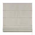 Roleta rzymska beżowa z tkaniny o grubym splocie i efektem melanżu