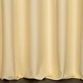 Zasłona szyta na flexach kremowa z miękkiej tkaniny o welurowej strukturze