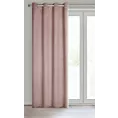 Zasłona pudrowy róż  zaciemniająca o strukturalnym wzorze  135x250 cm przelotka CARLO Eurofirany