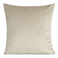 Poszewka na poduszkę 45x45 cm welwetowa o delikatnym połysku gładka beżowa GAJA 1 Eurofirany
