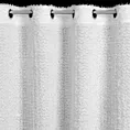 Zasłona biała zdobiona moherową nicią i subtelnymi falbanami 135x250 przelotka TIFFANY Eva Minge Eurofirany