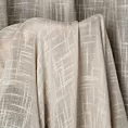 Zasłona beżowa w stylu eko o luźnym płóciennym splocie 140x270 cm taśma RUBI Eurofirany