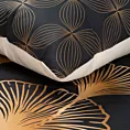 Pościel 160x200 cm z makosatyny bawełnianej kolor czarny, złoty z fantazyjnym wzorem VICTORIA 10 Limited Collection Eurofirany
