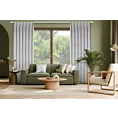 Zasłona srebrna o płóciennym splocie z efektem melanżu 80x270 cm system flex - JULA Eurofirany