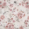 Pościel 220x200 cm bawełniana kolor pudrowy róż, beżowy z roślinnym wzorem SPRING 42 Eurofirany
