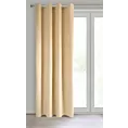 Zasłona kremowa z gładkiego welwetu 140x250 cm przelotka PIERRE Eurofirany