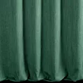 Zasłona szyta na taśmie 5 cm zielona z tkaniny o naturalnym splocie z efektem melanżu