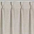Zasłona beżowa o płóciennym splocie z efektem melanżu 125x270 cm system flex - JULA Eurofirany