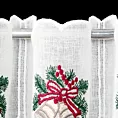 Tkanina firanowa zazdrostka z świątecznym haftem Eurofirany