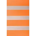 Roleta Mini Dzień - Noc pomarańczowa z tkaniny roletowej w gładkie pasy