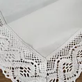 Bieżnik na stół 40x140 cm biały zdobiony koronką - SUSAN - Eurofirany