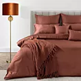 Pościel 220x200 cm z makosatyny bawełnianej kolor marsala Eva Minge Eurofirany