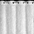 Firana biała z etaminy zdobiona moherową nicią 140x250 cm przelotka MARGARET Eurofirany