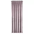 Zasłona pudrowy róż z gładkiego welwetu 140x300 cm taśma PIERRE Eurofirany