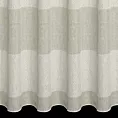 Tkanina firanowa etamina przypominająca len, zdobiona pasami zakończona szwem obciążającym Eurofirany
