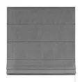 Roleta rzymska stalowa z miękkiej, matowej tkaniny w drobny geometryczny wzór