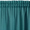 Zasłona ciemnoturkusowa zaciemniająca o strukturalnym wzorze 130x300 cm taśma CARLO Eurofirany