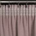 Zasłona pudrowy róż zaciemniająca o strukturalnym wzorze 130x300 cm taśma CARLO Eurofirany