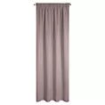 Zasłona pudrowy róż zaciemniająca o strukturalnym wzorze 130x300 cm taśma CARLO Eurofirany