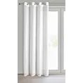 Dekoracja okienna biała z błyszczącą nicią 140x250 cm przelotka VESTA Eurofirany