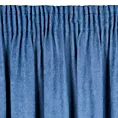 Zasłona granatowa z matowego welwetu 140x250 cm taśma AMAYA Diva Line Eurofirany
