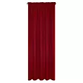Zasłona czerwona zaciemniająca gładka półmatowa 135x270 cm taśma LOGAN Eurofirany