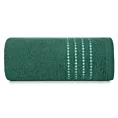 Ręcznik kąpielowy 50x90 cm bawełniany kolor ciemnozielony z ozdobnym stębnowaniem na bordiurze 500 g/m2 FIORE Eurofirany