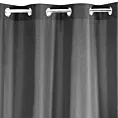 Zasłona grafitowa, matowa 140x250 cm przelotka - TRIS Eurofirany