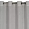 Zasłona srebrna o splocie płóciennym 140x250 cm przelotka CINDY Eurofirany