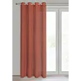 Zasłona ruda o strukturze deszczyku z etaminy 140x250 cm przelotka ANGELICA Eurofirany