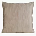 Poszewka na poduszkę 45x45 cm welwetowa z przecieranym wzorem ciemnobeżowa ESTEL Eurofirany