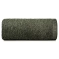 Ręcznik do rąk 30x50 cm bawełniany kolor ciemnooliwkowy z haftowanym logiem Eva Minge 550 g/m2 VENUS Eurofirany