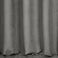 Zasłona szyta na taśmie fala ADESSA szara z miękkiej tkaniny o welurowej strukturze